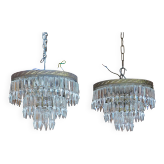 Pair of tassel ceiling lights