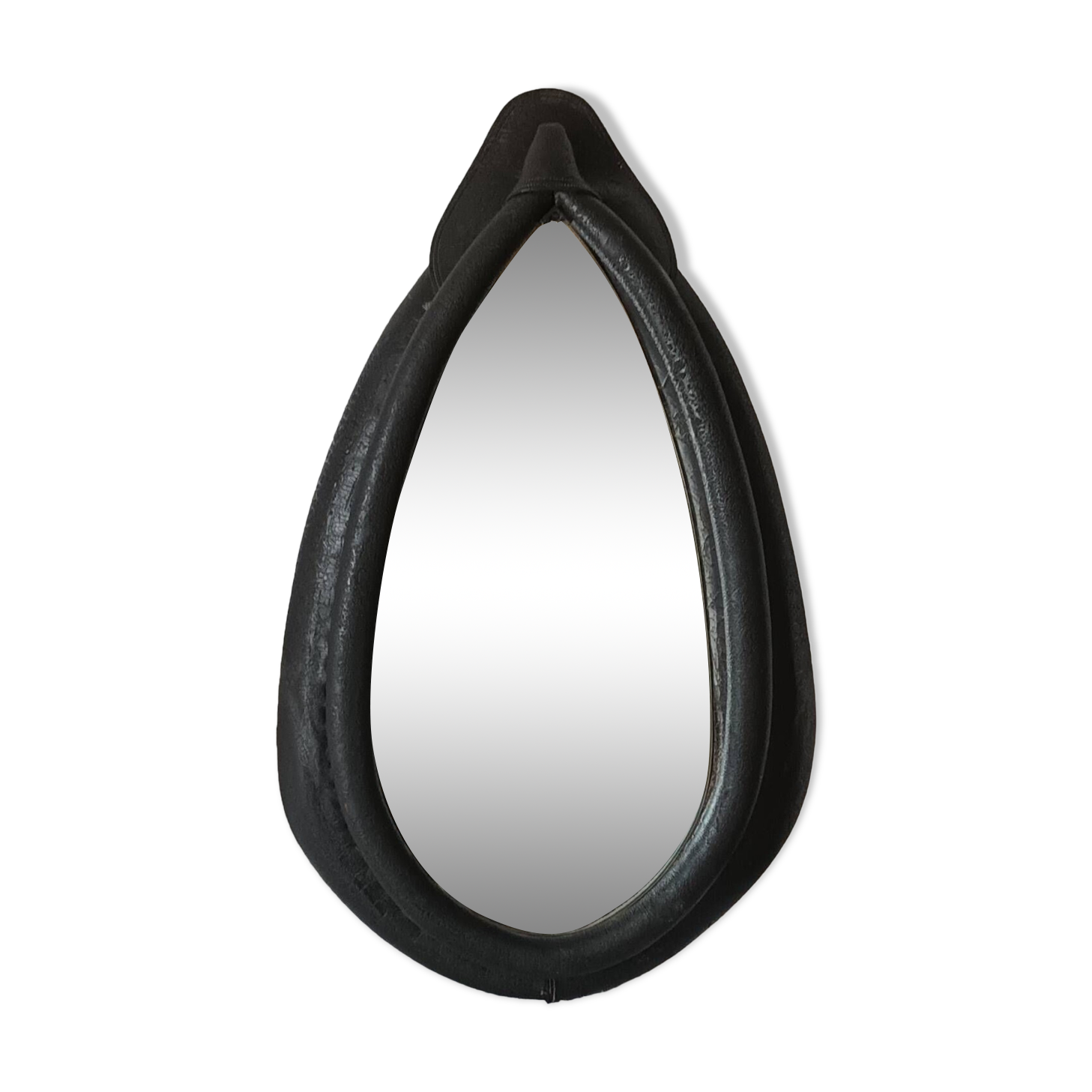 Vintage mirror on horse collar