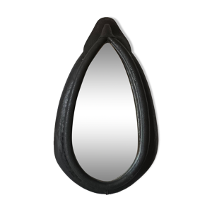 Miroir vintage sur collier - cheval