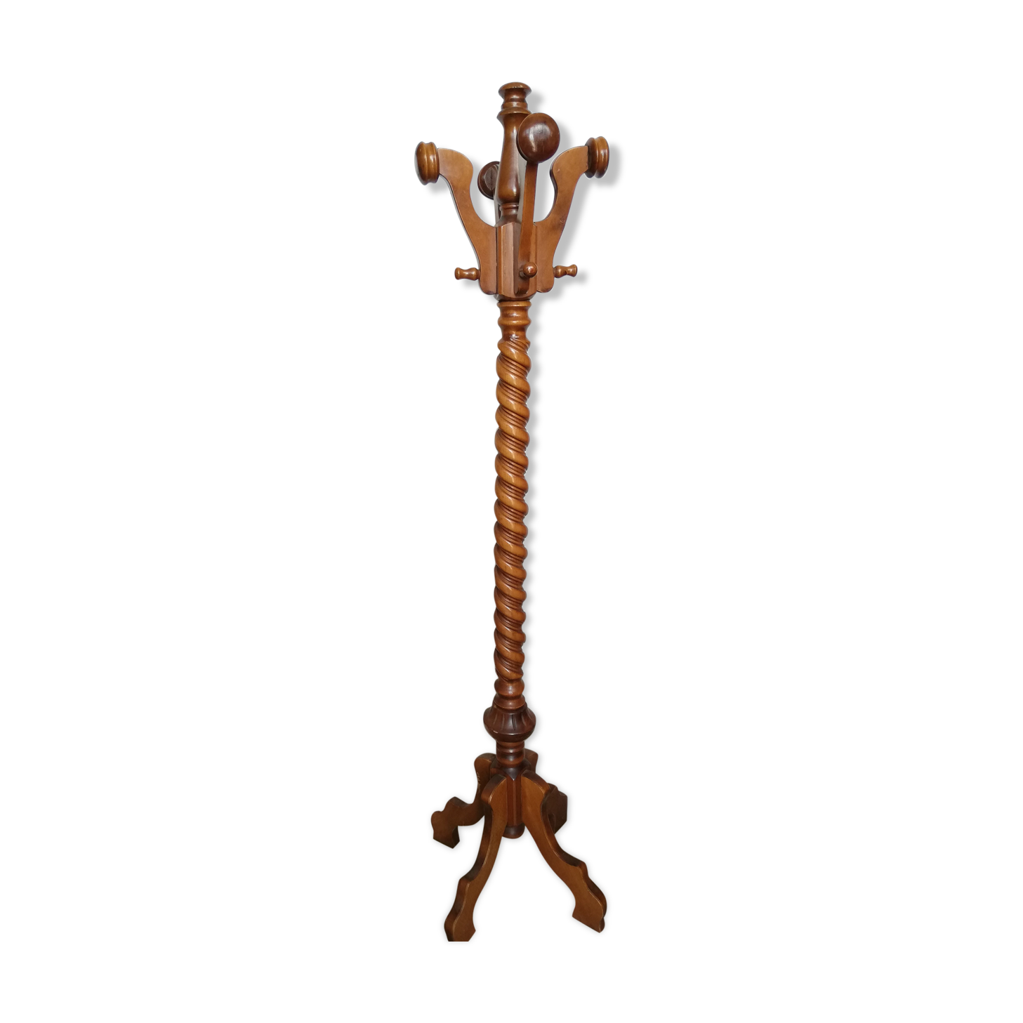 Vintage wooden coat rack