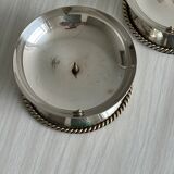 set of 2 antique candle holders