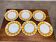 6 assiettes plates Tournesol par Digoin Sarreguemines, vintage