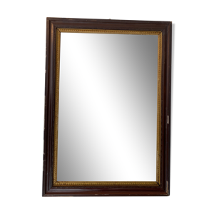 Miroir en stuc laqué noir