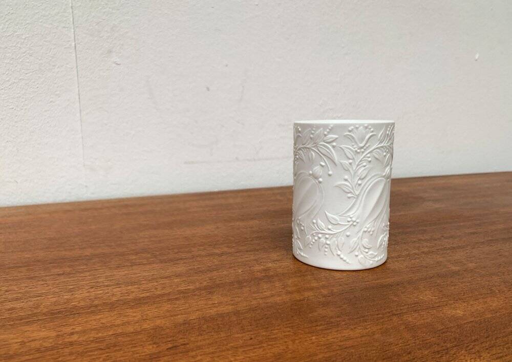 White German porcelain vase from the mid-century by Bjørn Wiinblad for Rosenthal, 1960s.