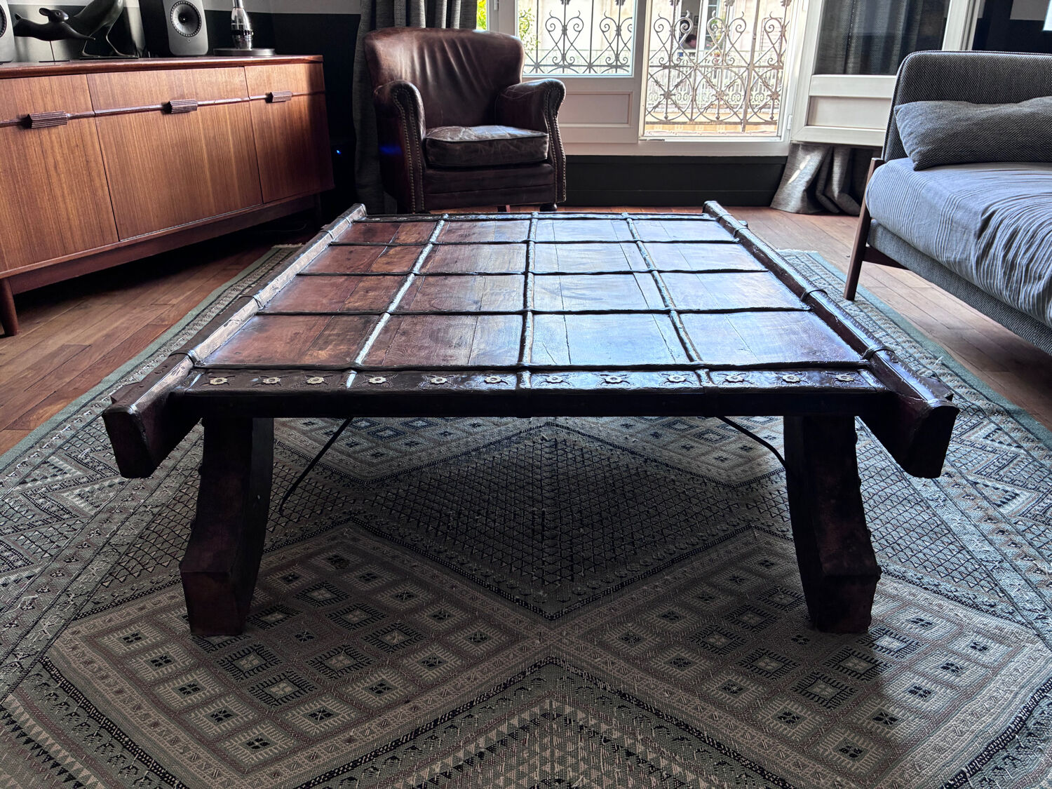 19th century Indian wooden coffee table