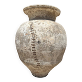 Ancient terracotta pottery jar from the 19th century
