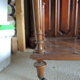 Old marble flat nightstand bedside