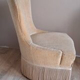 Velvet toad armchair