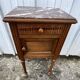 Louis XVI Style Walnut Bedside Table – Early 20th Century