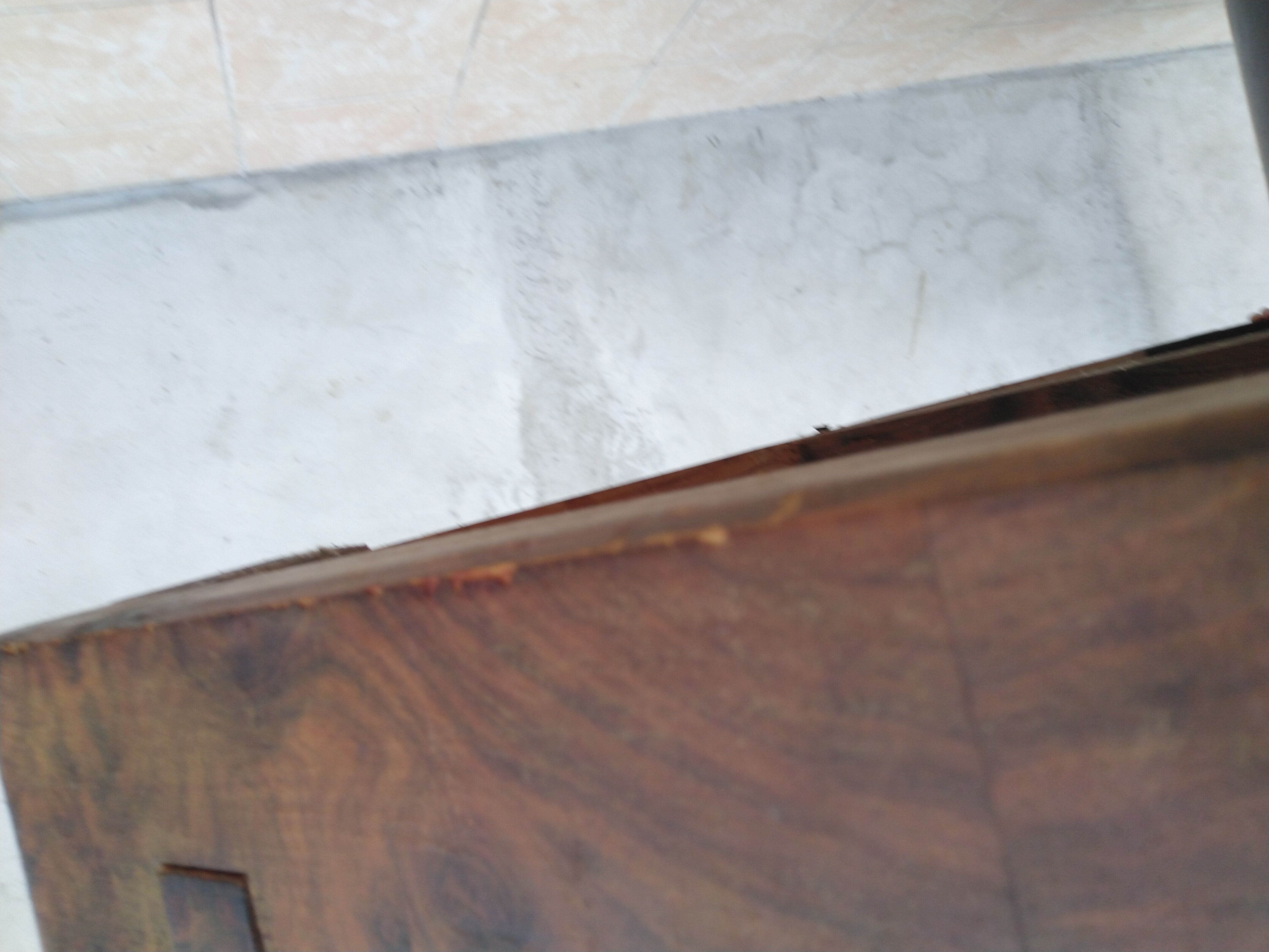 Art deco period table in walnut bramble