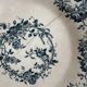 Gien bouquet de roses terre de fer lot de deux petites assiettes 1875