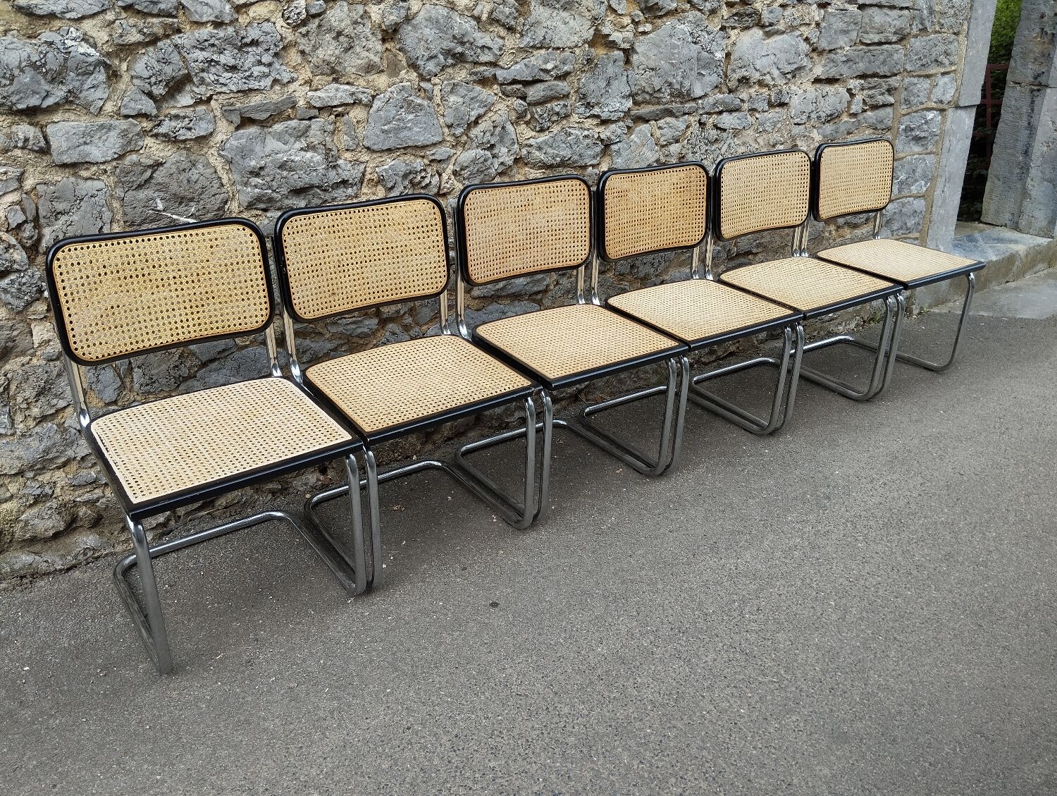 Cesca B32 Marcel Breuer chairs made in italy