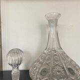 Carafe à décanter en cristal taillé