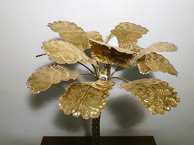 Palm lamp, brass heron 1960