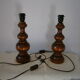 Turned wooden lamp feet