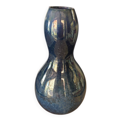 Vase Gourde en Grès flammé de Cytère – Rambervillers Vosges art deco –
