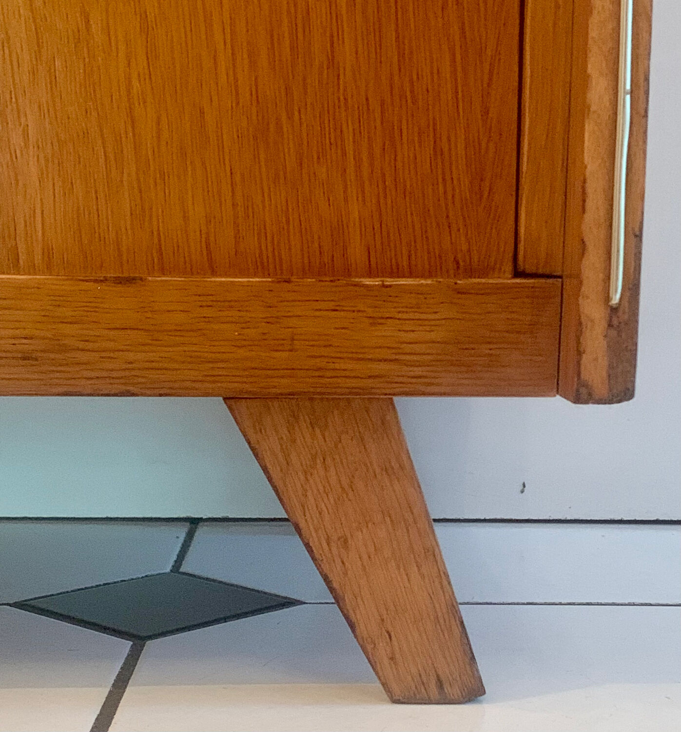 Vintage shoe cabinet feet compass