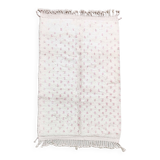 Beni Ouarain Berber rug with pink polka dots