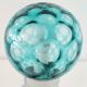 Mid century modernist green blue bubble glass lamp