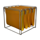 70s Orange magazine holder by Max Sauzé