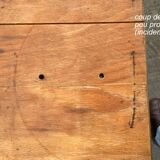 Establishment iron tray wood panel, as it stands