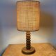 Wooden table lamp, France 1940s