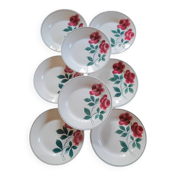 Assiettes plates Vernon – H.B.C. – années 40
