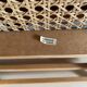 Duo de chaises italiennes  bois et cannage des années 60