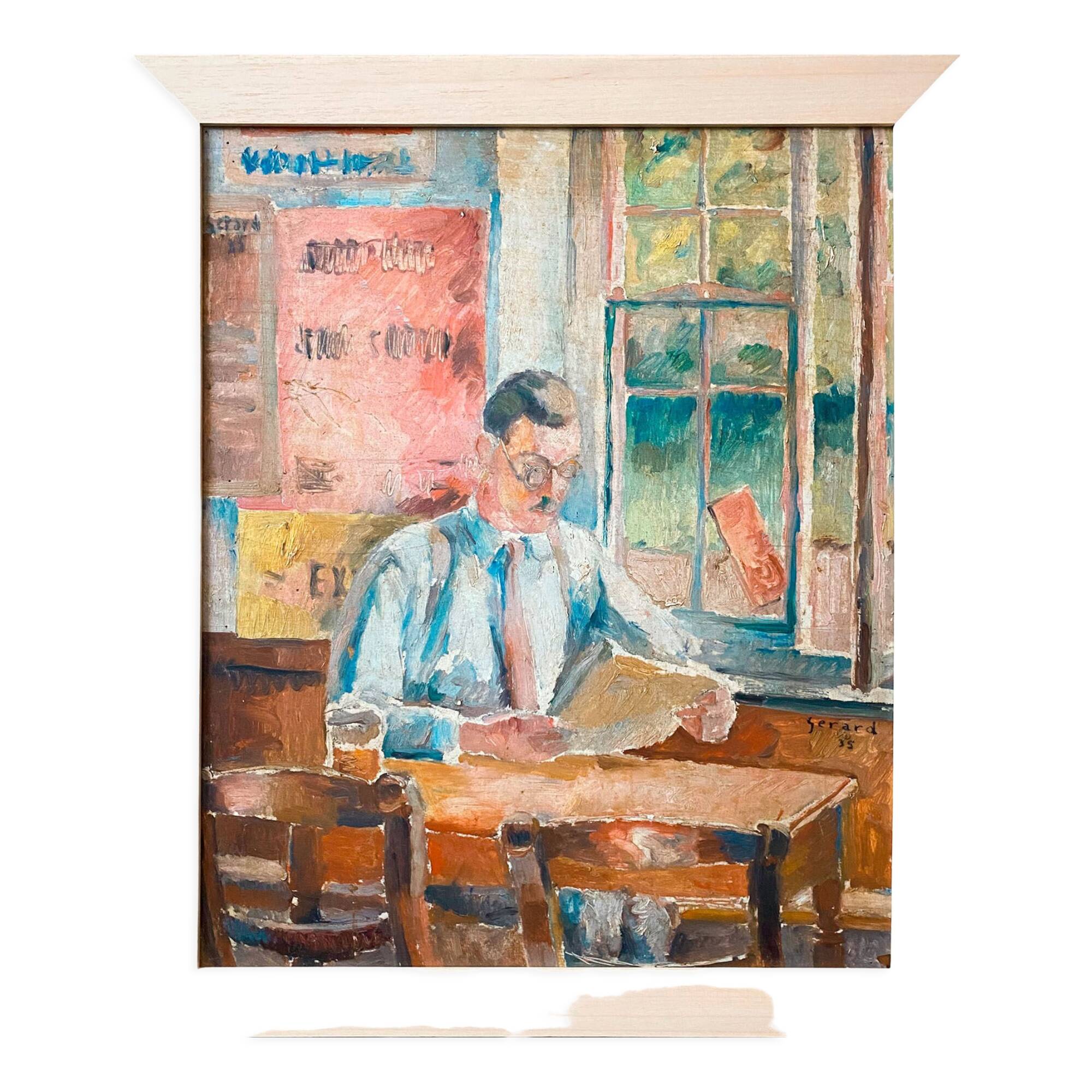 "Au café" by Gérard 1935