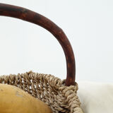 Rare 50s cord basket.