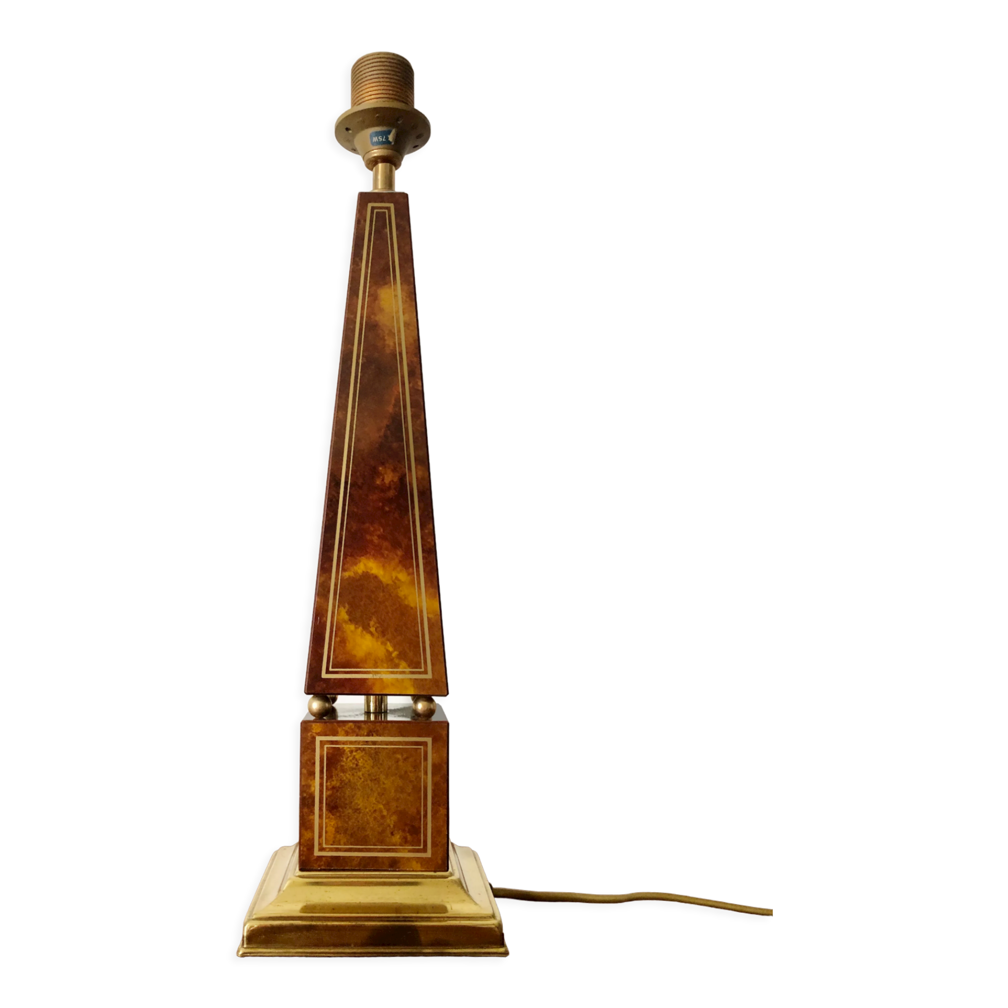 Obelisk lamp foot Le Dauphin 1970