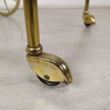 Vintage golden brass rolling service