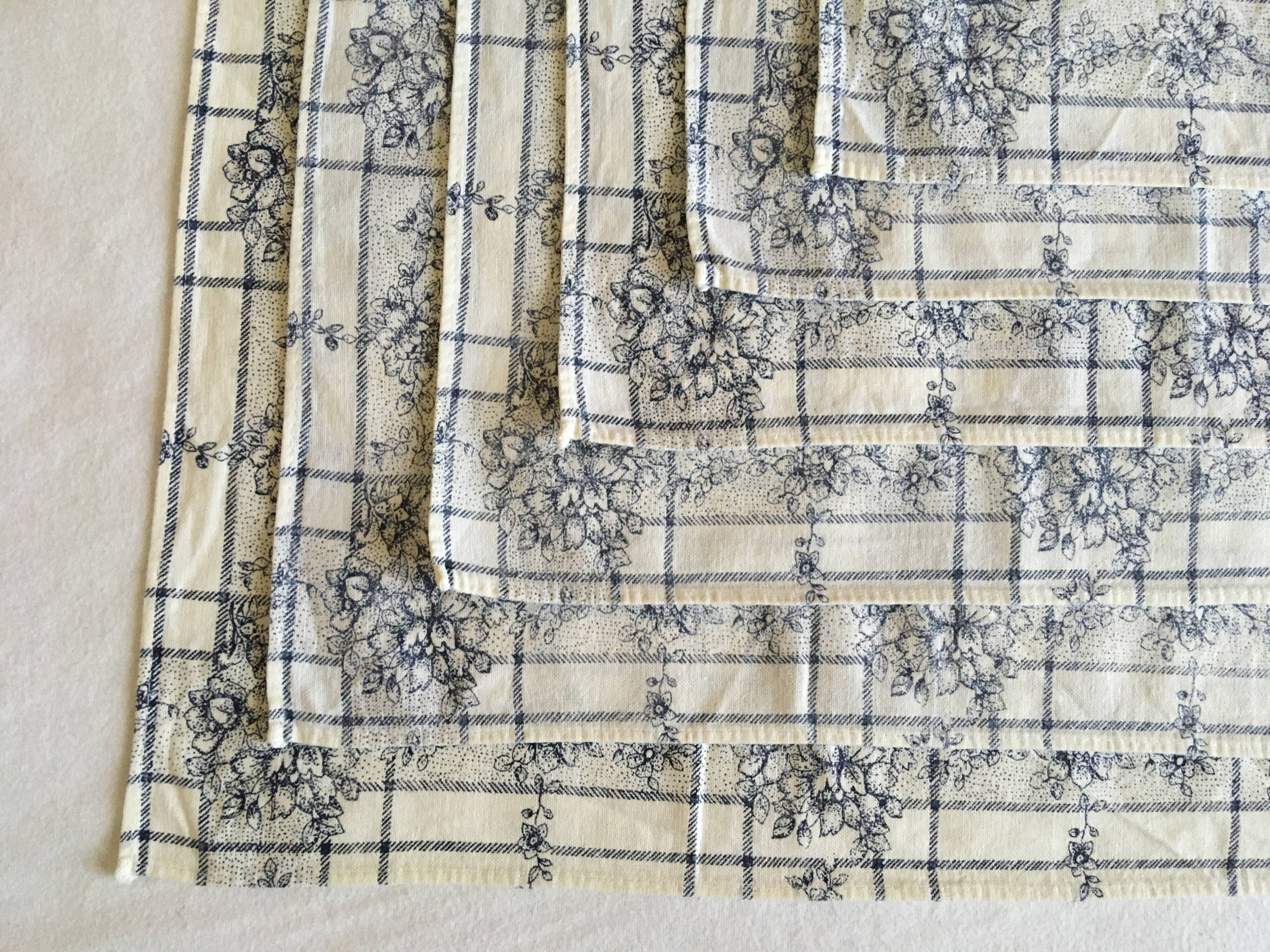 12 serviettes de table provençales 42 x 40
