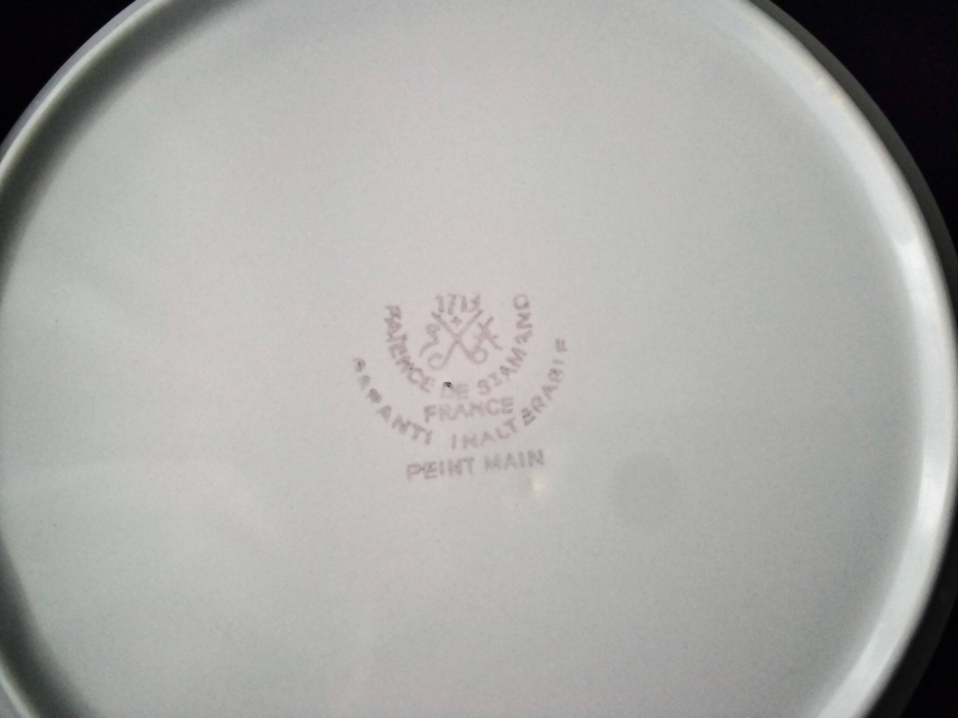 St Amand earthenware cake service 1713