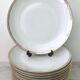 Set de 10 assiettes plates porcelaine de Limoges