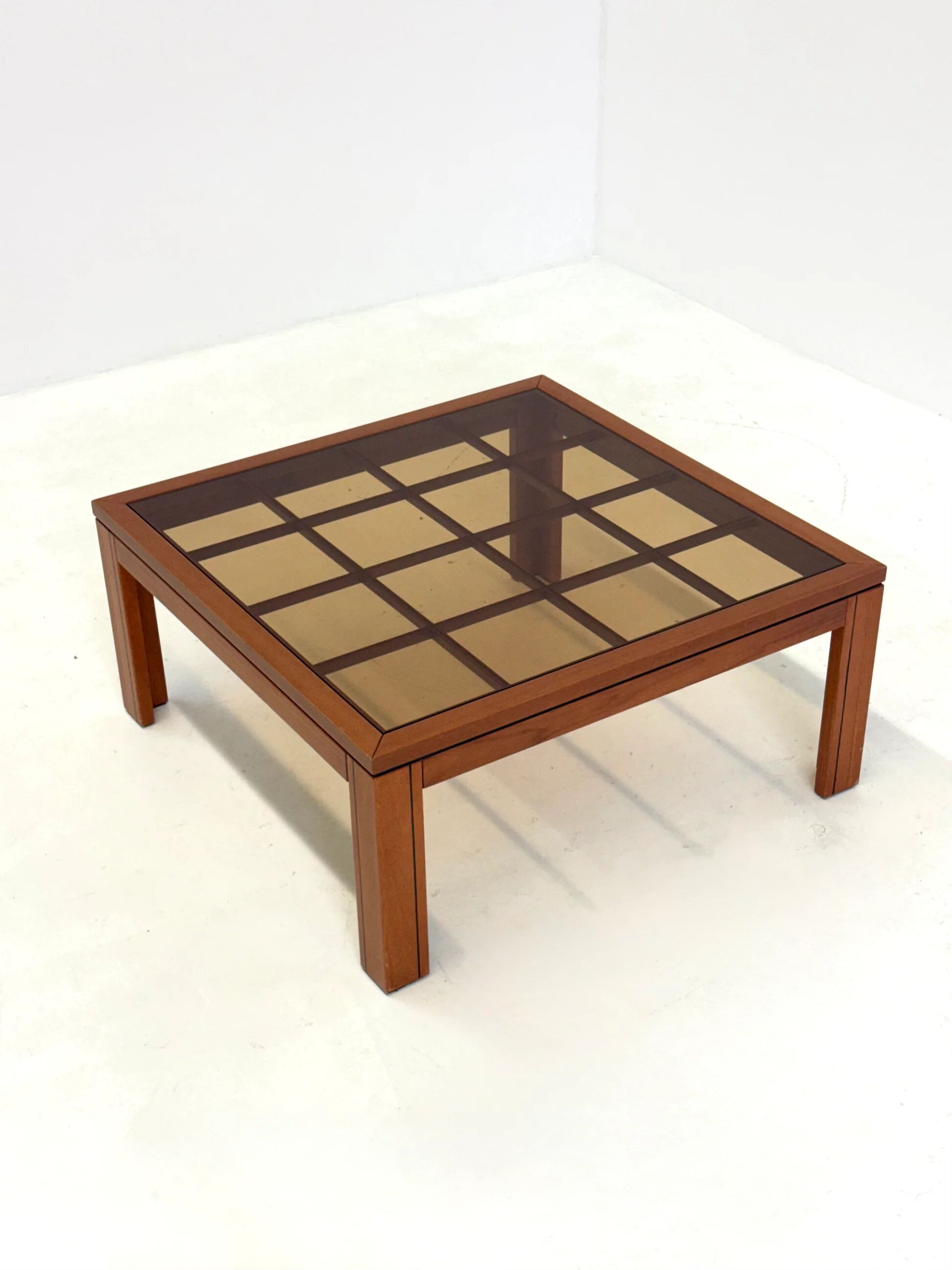 Brutalist Italian coffee table by Caccia alla Volpe for Linea Arredo