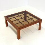 Brutalist Italian coffee table by Caccia alla Volpe for Linea Arredo