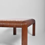 Fluted rectangular coffee table, 1970s.