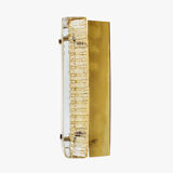 Pair of wall glass & brass Designer: ' Carl Fagerlund