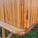 Rattan marquetry cabinet