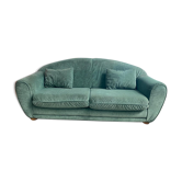 2-seater green sofa