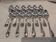 12 silver plated soup spoons by Christofle Marly, 20.6 cm