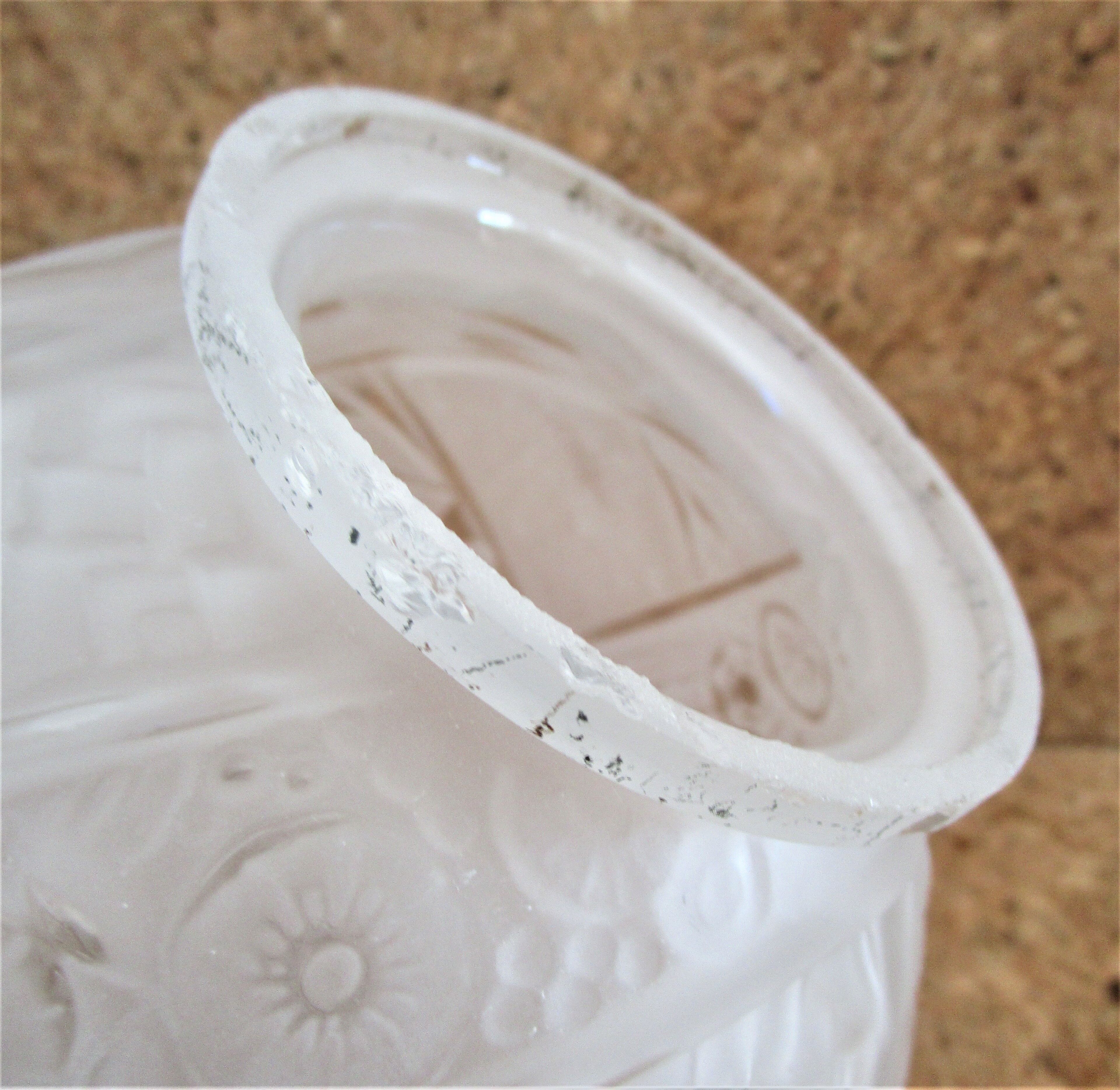 Globe glass ball Muller Brothers Art Deco 30s