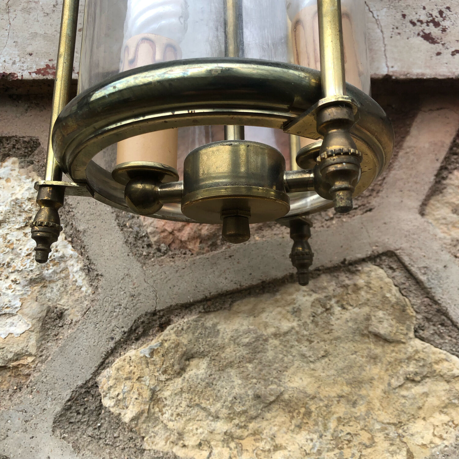 Golden brass lantern