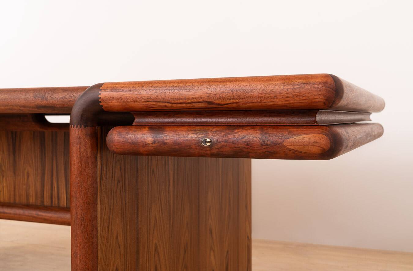 Supreme Executive Desk by Dyrlund, Danish Modern, attr. to Jensen & Valeur