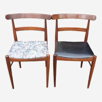 Paire de chaises scandinaves seventies