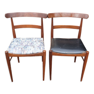 Pair of scandinavian seventies chairs