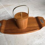 Scandinavian ice shelf and wood plating 1950.