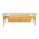 Commode en bois italienne des années 1950, style mid-century.