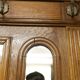 Napoleon III wardrobe in walnut, late 19th century, 3 mirrors, marble.